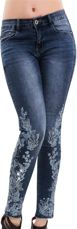 Women's Wedgie Straight Jeans Slim Embroidered Jeans Cropped Denim Pants Jeans Women Tall Womens Womens Jeans High