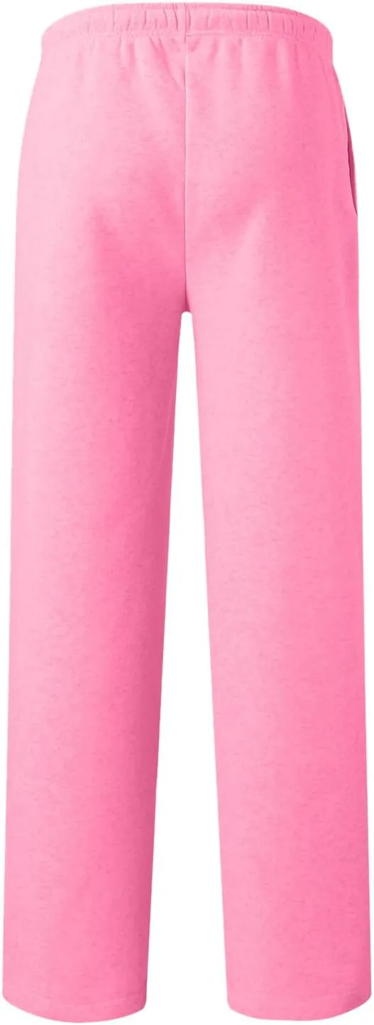 Womens Wide Leg Sweatpants Fleece Lined Sweat Pants Straight Leg Sweatpants Baggy Athletic Joggers Pants with Pockets