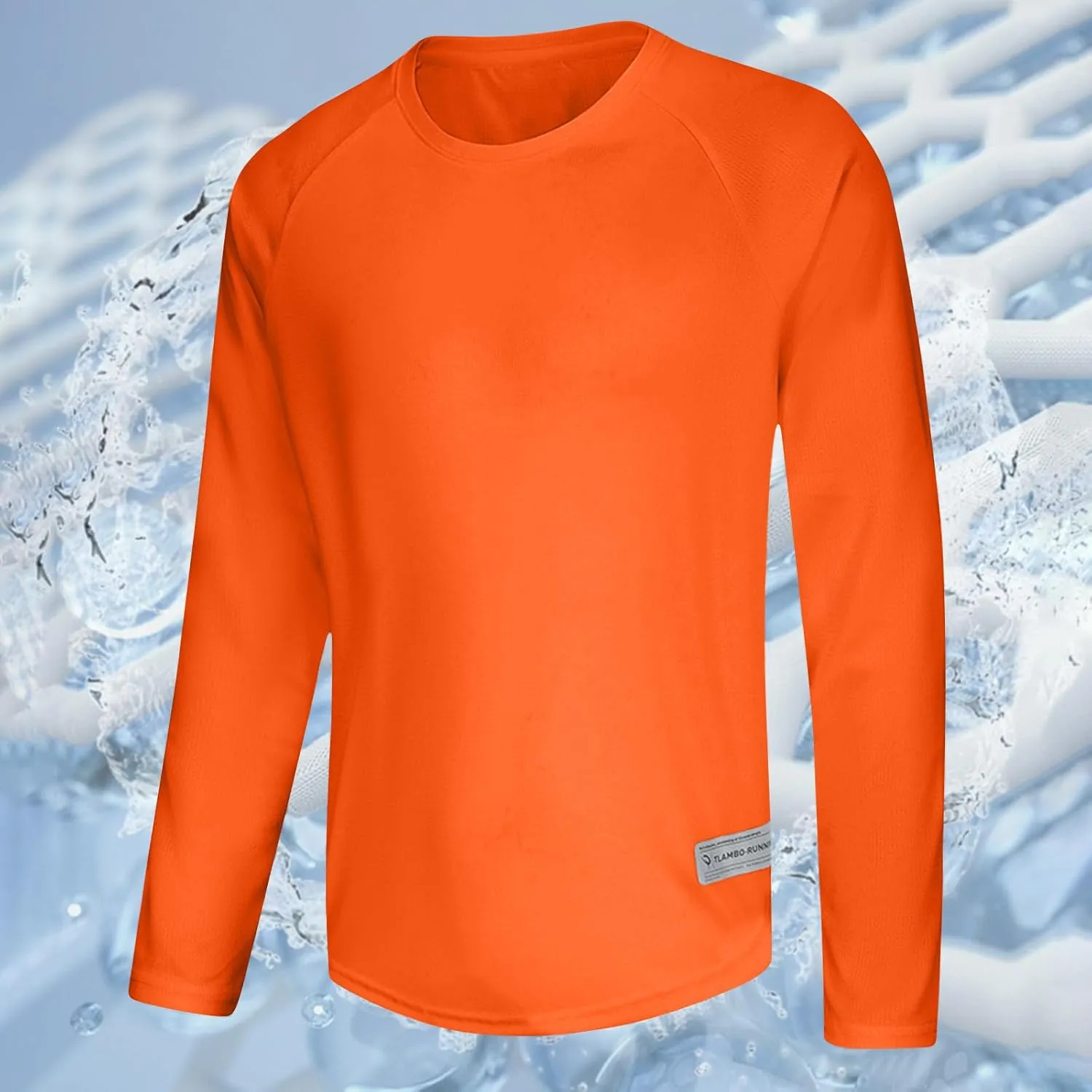Workout Shirts for Men Lightweight Breathable Long Sleeve Athletic Running Gym Workout Tee Tops Casual Pullover