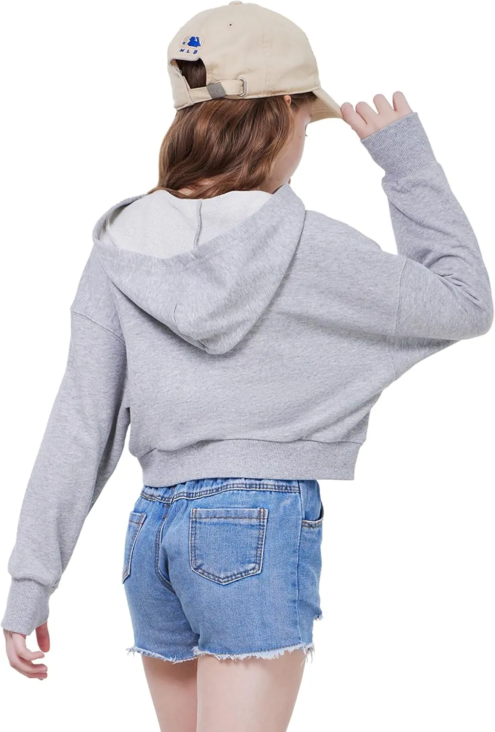 WULFUL Girls Casual Zipper up Sweatshirts Crop Jackets for Teens