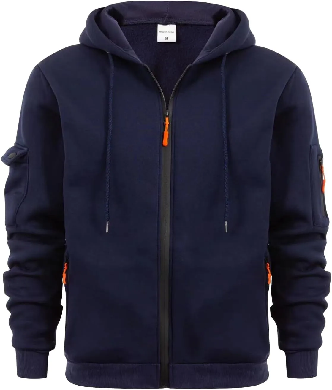 XIAXOGOOL Men's Lightweight Full-Zip Hoodie Casual Hoodies with Zip Pockets Long Sleeve Sweatshirt Sports Hooded Jacket