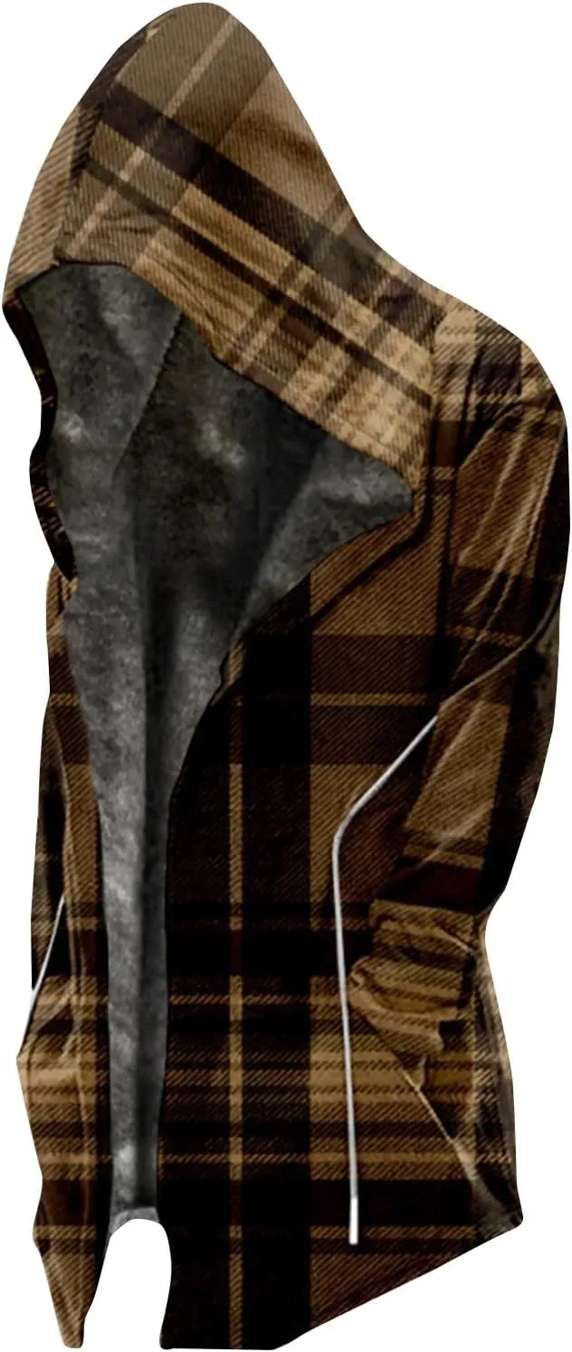 XIAXOGOOL Wearable Oversized Tie Dye Blanket Hoodie With Zip For Women Men Fuzzy Plush Warm Sherpa Comfy Blanket Sweatshirt