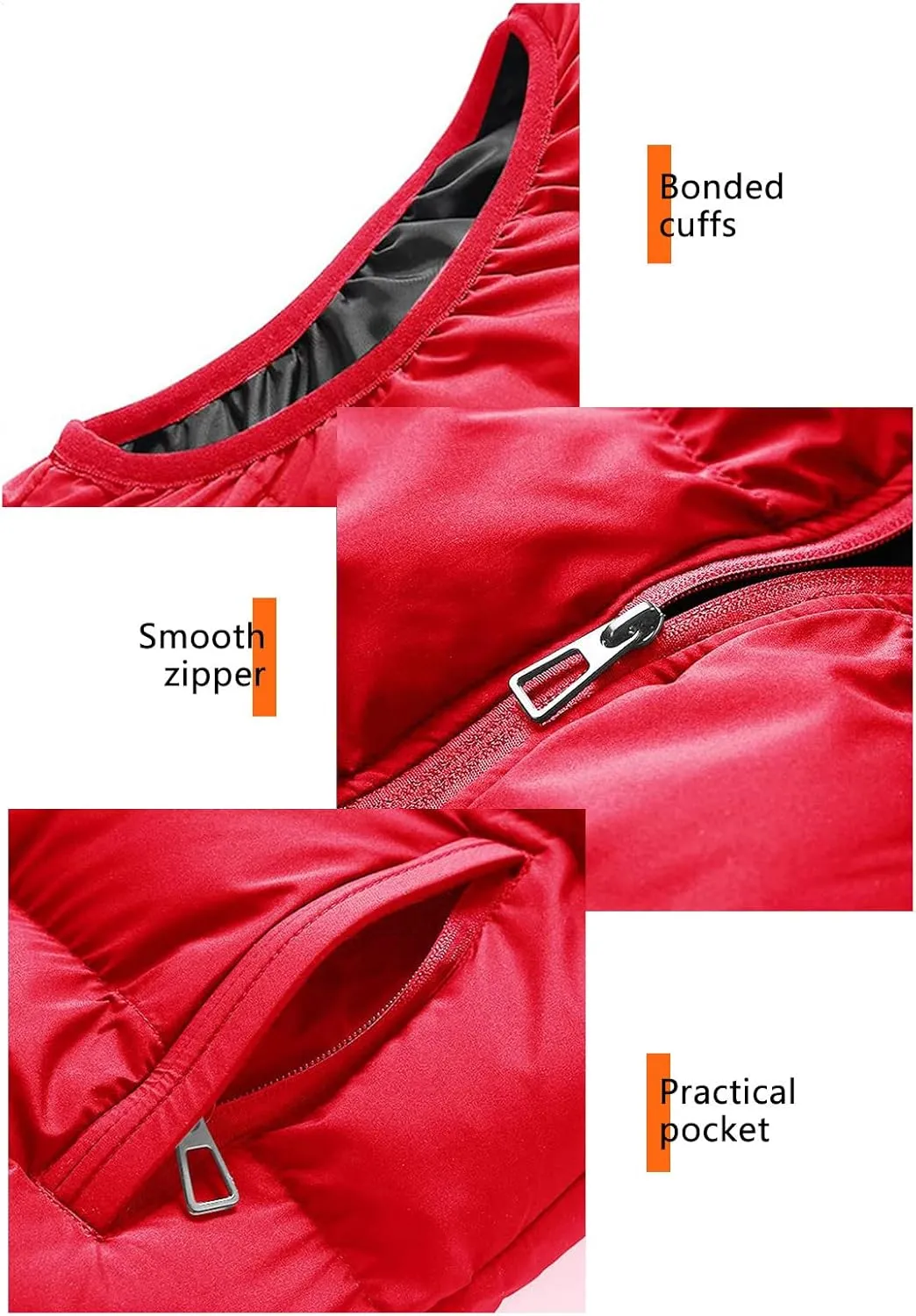 Ymosrh Men's Down Winter Coat Puffer Alternative Vest Jacket Lightweight Hooded Windproof Coat Jackets, S-2XL