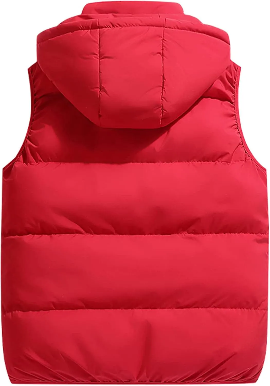 Ymosrh Men's Down Winter Coat Puffer Alternative Vest Jacket Lightweight Hooded Windproof Coat Jackets, S-2XL