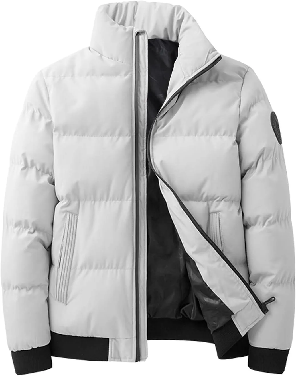 Ymosrh Men's Puffer Jackets Down Packable Jacket Lightweight Water-Resistant Insulated Jacket & Coats, XXL-7XL