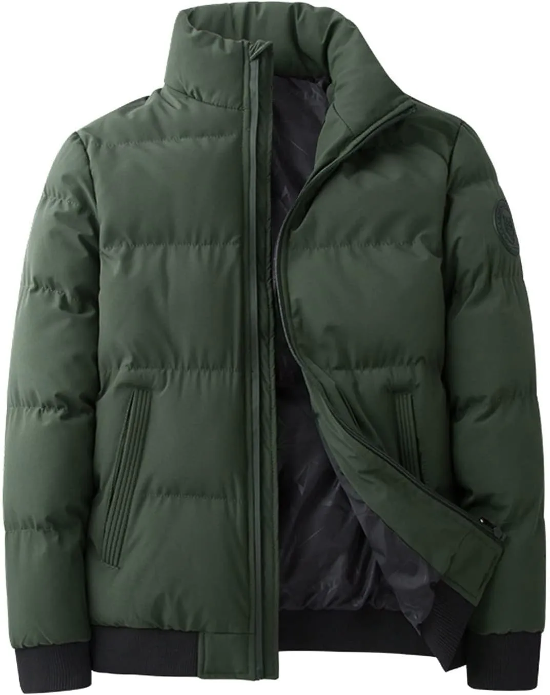 Ymosrh Men's Puffer Jackets Down Packable Jacket Lightweight Water-Resistant Insulated Jacket & Coats, XXL-7XL