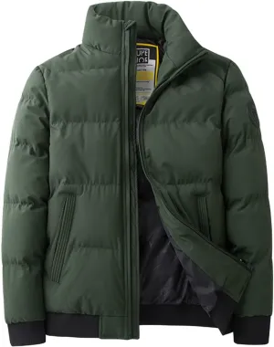 Ymosrh Men's Puffer Jackets Down Packable Jacket Lightweight Water-Resistant Insulated Jacket & Coats, XXL-7XL