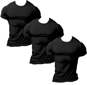 ZUEVI Men's Workout Shirts Slim Fit Athletic Bodybuilding T-Shirts Short Sleeve Tees